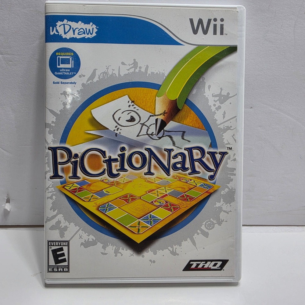 uDraw Pictionary Nintendo Wii Game THQ Complete with Manual RVL-STAE-USA-B0